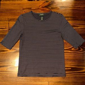 Lauren Ralph Lauren Nylon Boat Neck Tee